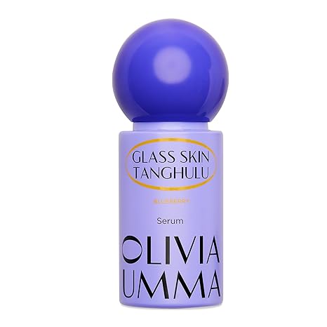 OLIVIAUMMA Olivia Umma Glass Skin Tanghulu Blueberry Serum – Anti Aging Korean Face Serum with Niacinamide & Vitamin C, B, A, E – Brightening & Hydrating Korean Skin Care for Face – 40ml Serum