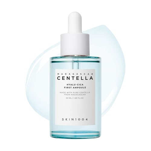 SKIN1004 SKIN1004 Hyalu-Cica First Ampoule, Korean Serum for Face with Hyaluronic Acid & Centella, Facial Ampoule Serum for Deep Moisture, Lightweight Centella Ampoule, Korean Skin Care, 1.69 fl.oz /50ml Korean Serum