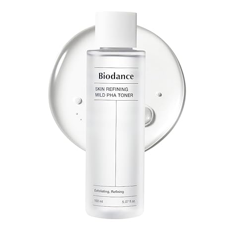 BIODANCE Biodance Skin Refining Mild PHA Toner, Gentle Exfoliating, Hydrating Face Toner for Sensitive Skin with Ceramides & NMF, Korean Skin Care | 5.07 fl.oz,150ml Exfoliator