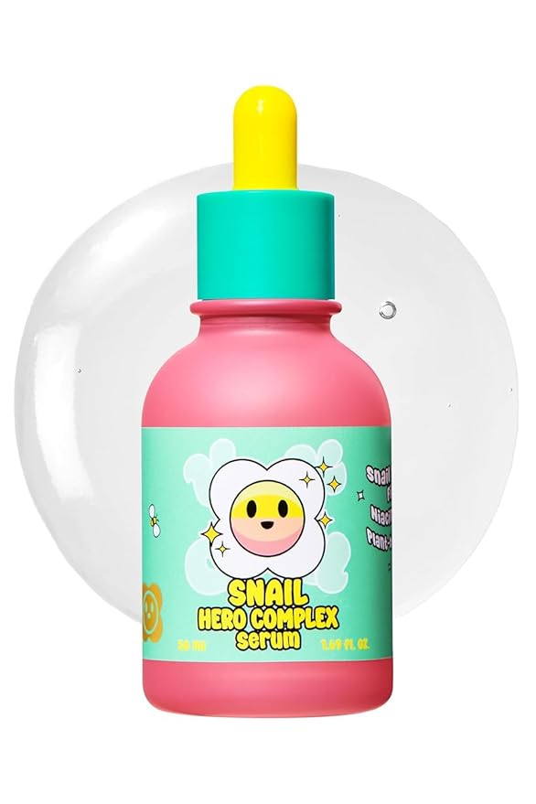 SMILEBLOOM KKOCH Snail Mucin 85% Face Serum 1.69 fl oz 50ml | Hydrating Skin Care Packed with Vegan Collagen & Peptide | Age-Defying Korean Face Moisturizer Serum