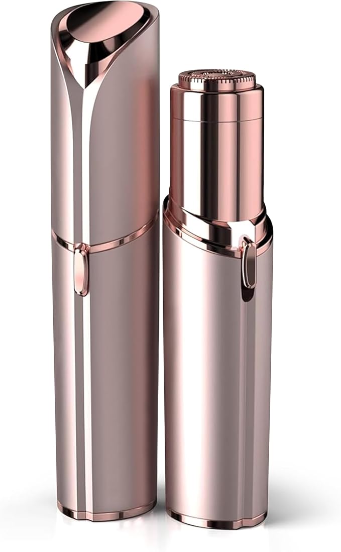 EVIEY Facial Hair Remover for Women - as Seen on TV Painless Face Shaver - Electric Hair Removal Device for Face Lips Peach Fuzz with Light (Rose Gold) skincare