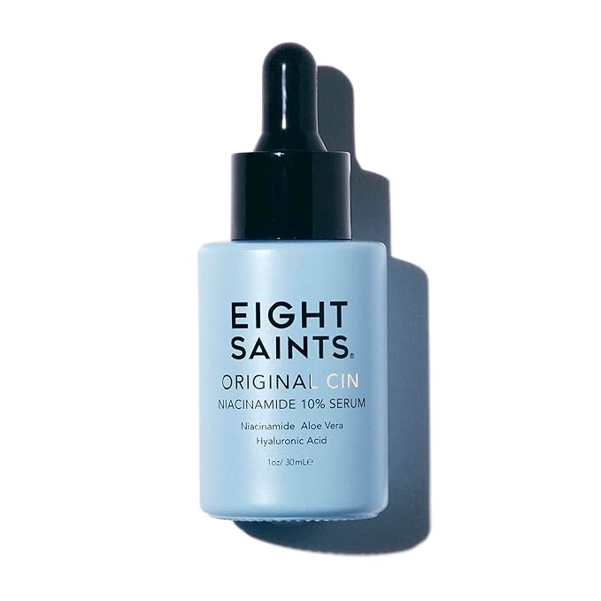 Eight Saints Eight Saints Original Cin, 10% Niacinamide Serum For Face Anti Aging, Natural and Organic, Facial Serum to Reduce Fine Lines, Dark Spots, Large Pores, and Wrinkles, 1oz Serum