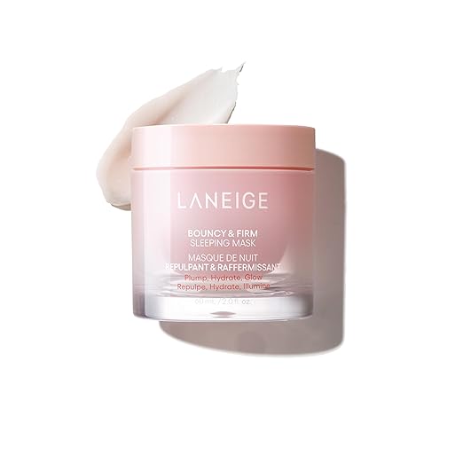 LANEIGE Bouncy and Firm Sleeping Mask: Revitalize, Smooth, Peony & Collagen Complex, Barrier-Boosting Hydration skincare