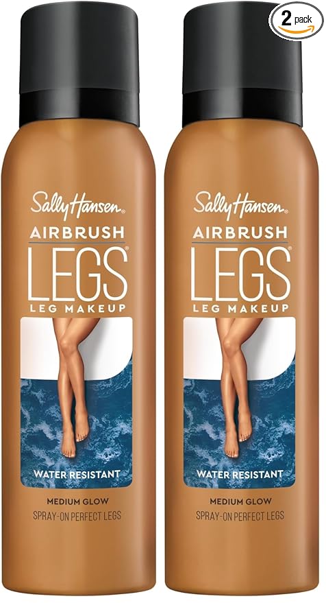 Sally Hansen Sally Hansen Airbrush Legs, Spray-On, Medium Glow | Leg Makeup | 4.4 Oz | Pack of 2 skincare