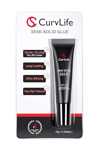 CurvLife Curvlife Super Strong Nail Glue 15g for Press On Nails - Quick Drying, Semi Solid, Long Lasting, No UV Light Needed skincare
