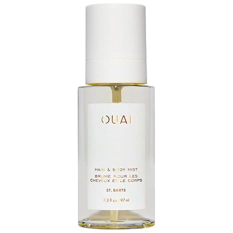 OUAI OUAI St. Barts Hair and Body Mist - Tropical-Scented Hair Perfume and Body Spray - Notes of Dragonfruit, Orange Blossom, Tuberose & Musk (3.3 Fl Oz) skincare