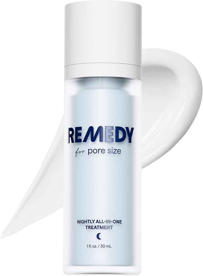 Remedy Science Remedy for Pore Size | Pore Refining Advanced Serum | Large Pore Minimizer with Retinol, BHA Salicylic Acid, Niacinamide | for Texture, Pimples, Blackheads | by Dermatologist Dr. Shah Exfoliator