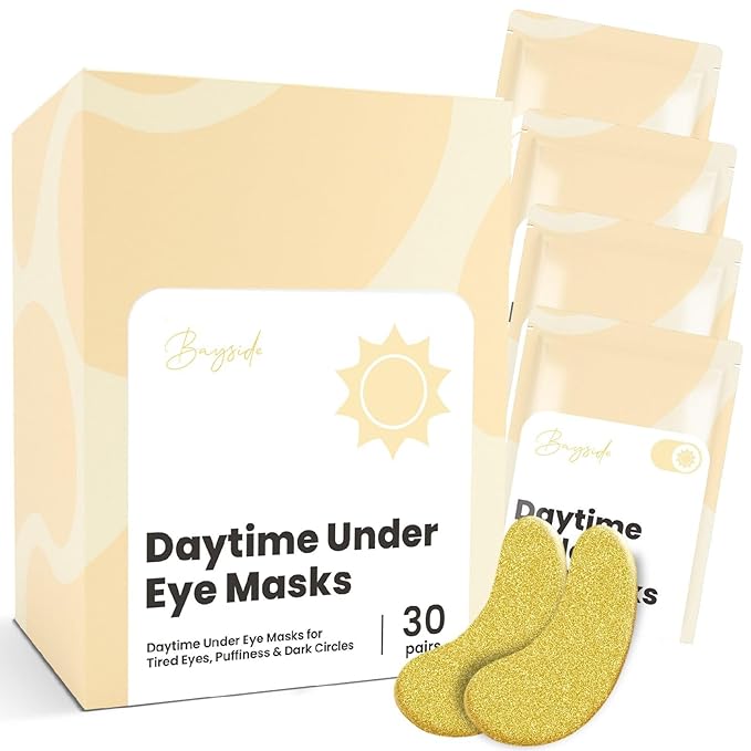 Bayside Bayside Daytime Under Eye Patches for Puffy Eyes and Dark Circles | Infused Gel Mask Patches for Dark Circle Undereye Support of Bags & Puffiness | Ideal for Bridesmaid Gifts & Bachelorette Party skincare