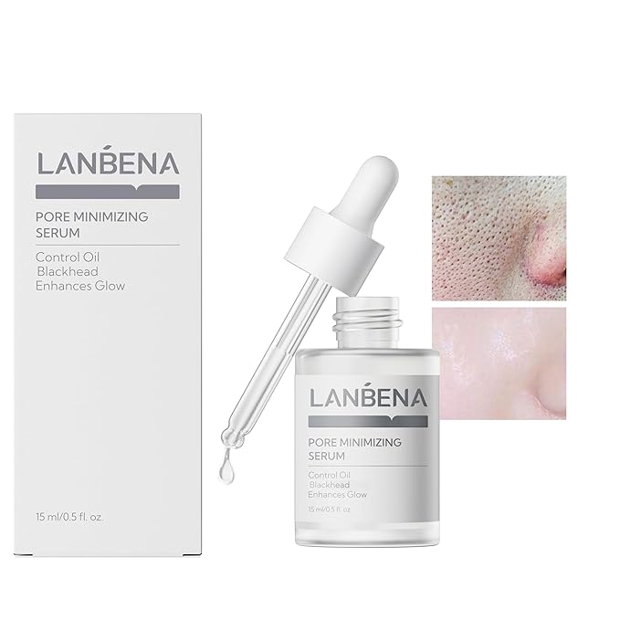 LANBENA LANBENA Pore Skin Care Serum Facial Essence, Minimize Enlarged Pores, for Tightening Pores, Shrinking Pores + Relieving Dryness + Oil Control Firming + Moisturizing (New Packing) Essence