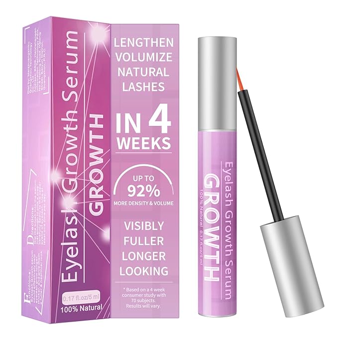 Sobetuar Eyelash Growth Serum Volumizing Lash Serum For Eyelash Growth Longer & Thicker Lash Enhancing serum With Natural Formula Vegan & Cruelty-Free (5mL) Serum
