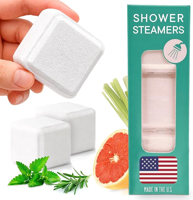 Latika Latika Stress Relief Steamer - Aromatherapy with Pink Grapefruit, Peppermint, Lemongrass and Rosemary - Calming and Relaxing for Anxiety Relief, Spa Aromatherapy Hot Tub - Must-Haves for Women and Men skincare