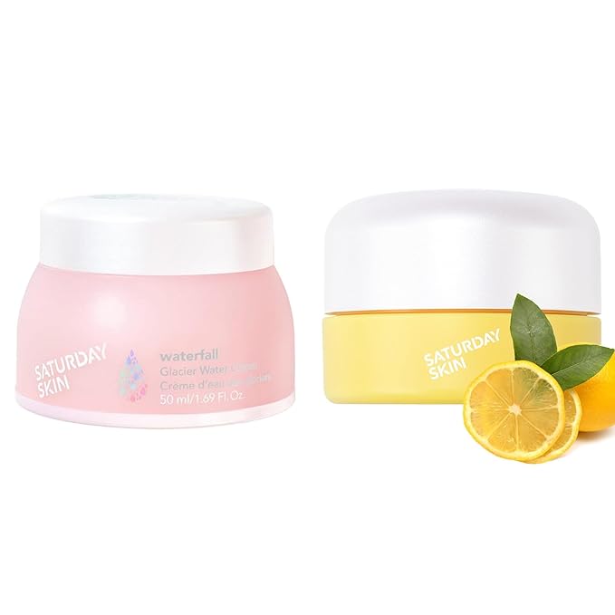 Saturday Skin Saturday Skin Yuzu Eye Cream Vitamin C Wide lluminating Under Tight Eye Cream and Face Moisturizer Water Face Cream Natural Oil free Gel Type Cream From Alaska Glacier Water Eye Cream