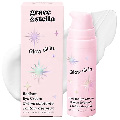grace & stella grace & stella Retinol & Caffeine Under Eye Serum Anti Aging - Travel Essentials - Hydrating Cream with Niacinamide, Peptides - Reduce Wrinkles, Crow