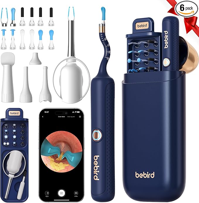 BEBIRD Bebird Earsight Plus R37R Ear Cleaning Camera Wax Removal Tool kit, FSA HSA Eligible Flexible Ear Scope Otoscope Camera Light, Visual Ear Picker Wireless Earwax Remover Tweezers for Adults & Kids skincare