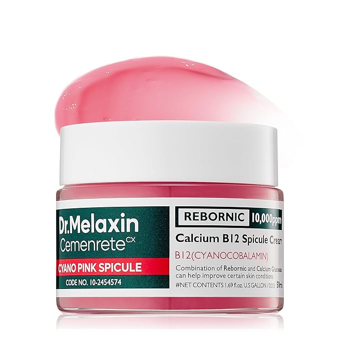 Dr.Melaxin Dr.Melaxin Cemenrete Cyano Pink Spicule Cream with Calcium, Vitamin B12 for under eyes skin, Dark Circles, Fine Lines, Puffiness&Eye Bags Cream, 1.69 fl. oz. Moisturiser