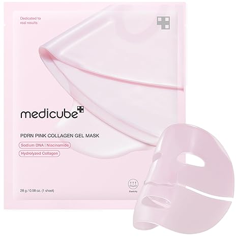 medicube medicube Salmon DNA PDRN pink collagen jelly gel mask | overnight face mask for glass glow skin- elasticity, hydrating, firming and moisturizing | korean skincare, 28g, 1ea Korean Moisturiser