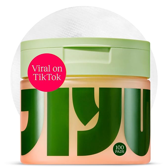 JiYu JiYu Toning Polish Pads - Korean Skincare for Dark Spots, Wrinkles & Dull Skin - Hydrating Facial Treatment with Snail Mucin, Niacinamide, Peptides & Centella - 100 Count Korean face wash