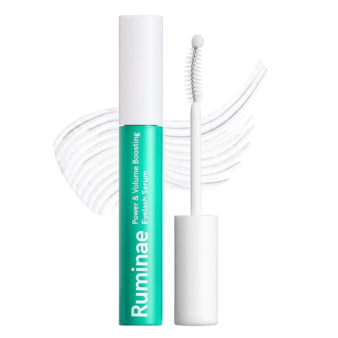 Ruminae Korean Eyelash Growth Serum | Eyebrow Enhancer for Longer and Thicker | Biotin, Peptides & Centella | Prostaglandin-Free, Non-Irritating | Dual Applicator | Korean Skincare | 0.3 fl oz (10 ml) Serum