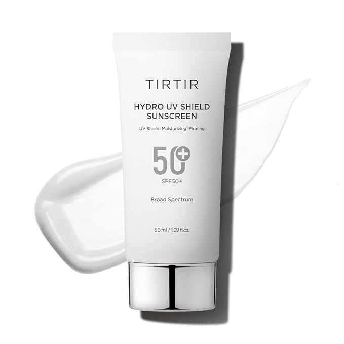 TIRTIR TIRTIR Hydro UV Shield Sunscreen | SPF 50+ Broad Spectrum UVA UVB Korean No White Cast Face Sunblock, 1.69 Fl Oz Sunscreen