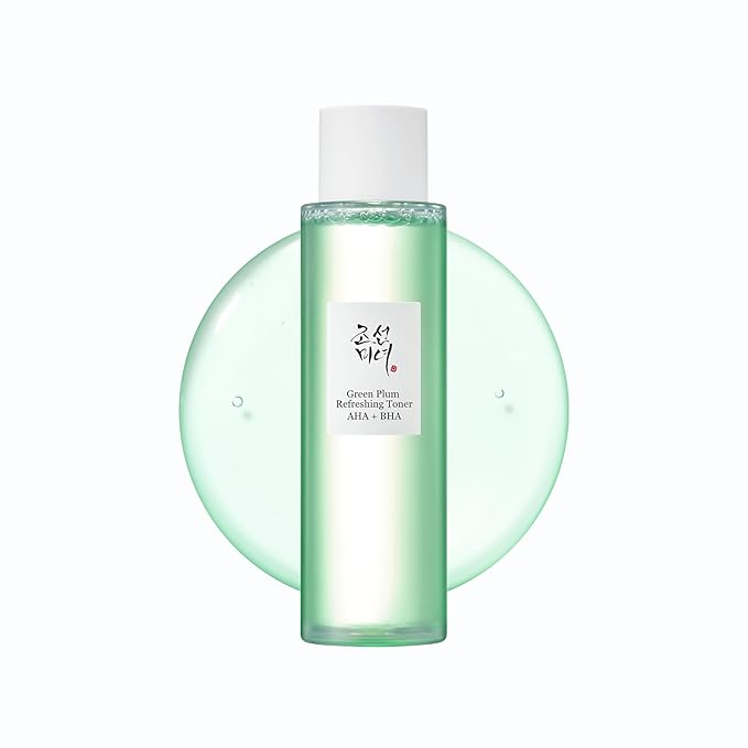 Beauty of Joseon Beauty of Joseon Green Plum AHA BHA Toner Refreshing Facial Essence Moisturizer Mild Exfoliating Salicylic Acid for All Skin Types, Korean Skin Care for Men Women 150ml 5.27 fl.oz Korean Exfoliator
