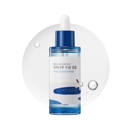 ROUND LAB ROUND LAB Birch Juice Moisturizing Ampoule 1.69 Fl Oz, 7-Second Hydration Absorption, 72-hour long-lasting moisture, Watery Texture for Layering, Face Moisturizer for Sensitive Skin, Korean Skincare Korean Serum