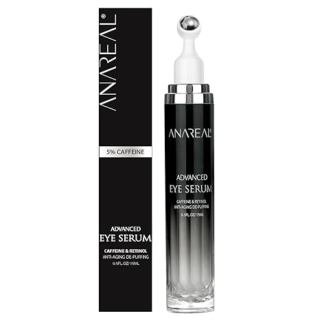 ANAREAL ANAREAL Eye Bags Treatment for Men: Eye Cream for Dark Circles, Caffeine Eye Cream, Eye Roller for Puffy Eyes, Puffy Eyes Treatment | Puffy Eyes Treatment Eye Cream