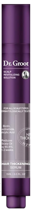 Dr. Groot Dr. Groot Award-Winning Hair Thickening Serum for Hair Loss, Korean Hair Care, Scalp Treatment, Clinically Tested, Reduces Oil, Roll On Korean face wash