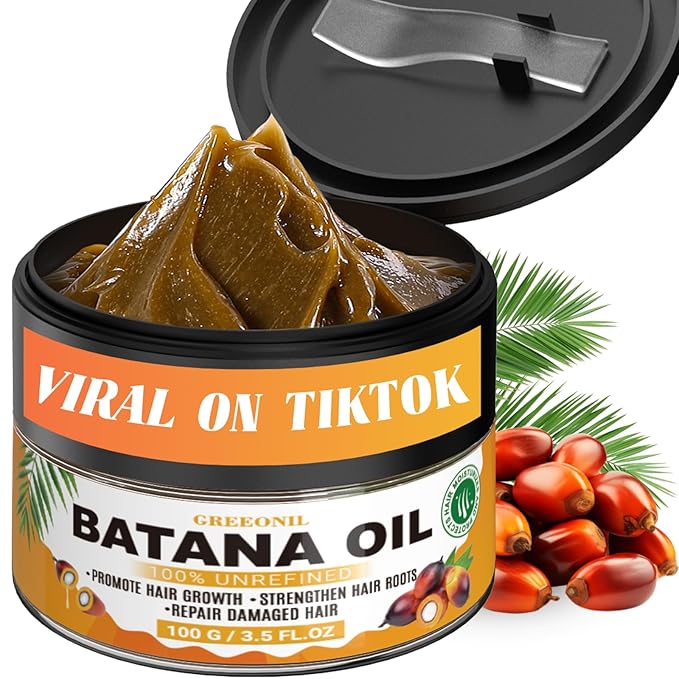 GREEONIL Batana Oil for Hair Growth 100 Percent Pure Cold Pressed Organic Hair Treatment for Women and Men to Repair Dry Damaged Hair and Scalp 3.5 Oz skincare