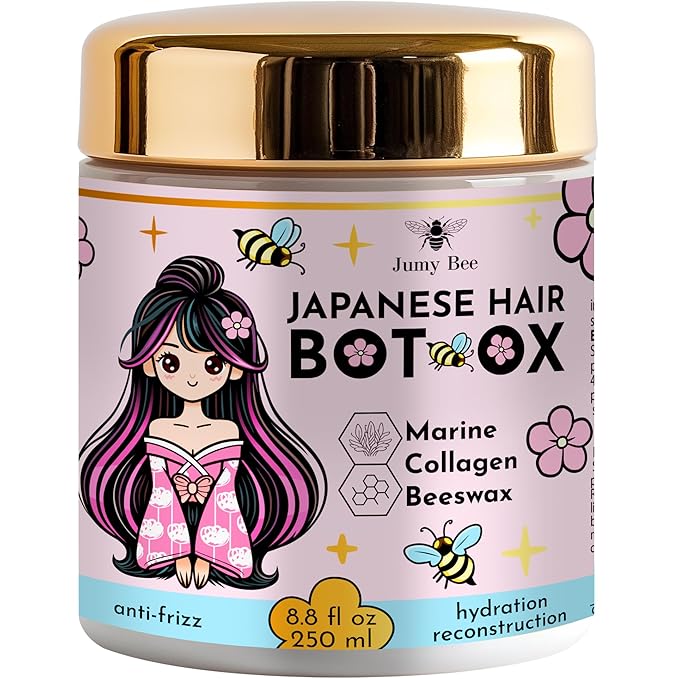 Jumybee Japanese BTX Hair Mask with Collagen, Keratin, Beeswax & Seaweed