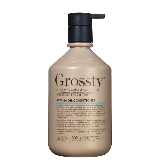 GROSSTY Grossty Batana Oil Conditioner for Dry, Damaged Hair, Nourish, Repair, Hydrate, and Strengthen Hair for Softness & Shine 16.9 FL OZ skincare