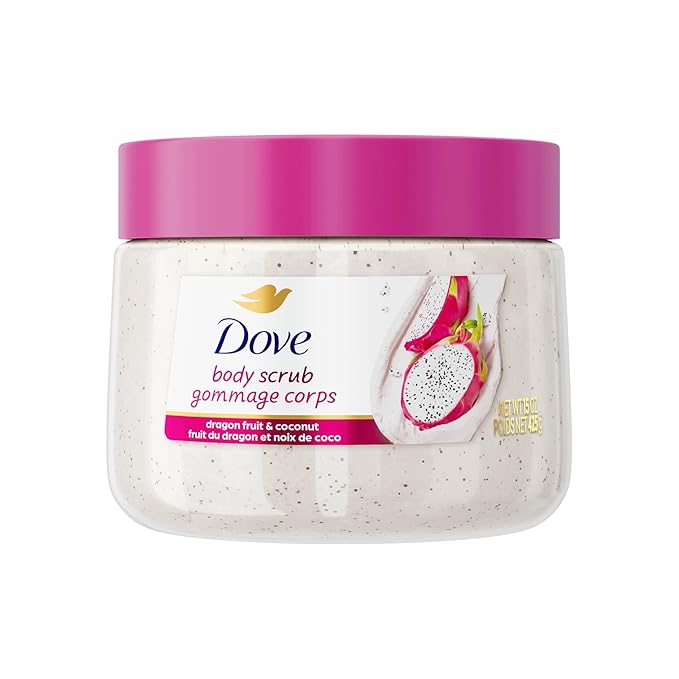 Dove Dove Body Scrub Dragon Fruit & Coconut Cream Body Scrub Exfoliates and Deeply Nourishes for Smooth, Radiant Skin 15 oz Korean face wash