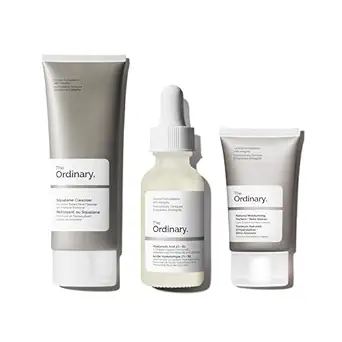 The Ordinary Hydrating Collection - Skin Care Bundle Set For Oily Skin - Hyaluronic Acid 2%,+ B5 1 Fl Oz, Squalane Cleanser 5.1 Fl Oz, Natural Moisturizing Factors + Beta Glucan 1 Fl Oz Water Cleanser