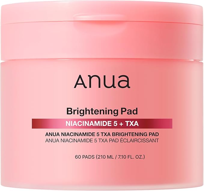 ANUA Anua Niacinamide 5 TXA Toner Pads – Hydrating Facial Pad for Daily Care, Under-eye with Tranexamic acid, Korean Skin Care (210ml, 60 Pads) Korean face wash