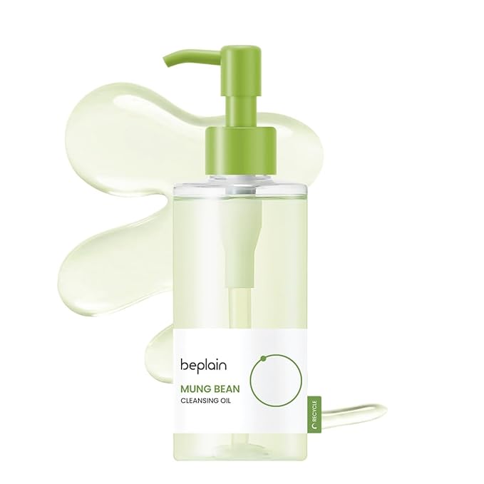 beplain beplain Mung Bean Cleansing Oil(6.76fl.oz/200ml)| Fragrance-Free | Non-Comedogenic Tested| Makeup Blackhead Remover & Deep Pore Cleanser| Suitable for Sensitive Skin| Double Cleansing Korean Skincare Oil Cleanser