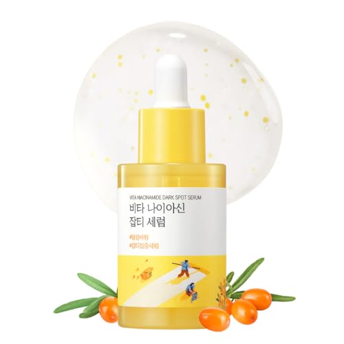 ROUND LAB ROUND LAB Vita Niacinamide Dark Spot Serum 1.01 Fl Oz, Radiance-Boosting and Dark Spot Correcting Face Serum with Vitamin C, Improves Uneven Skin Tone, and Enhances Skin Clarity, Korean Skincare Korean Serum