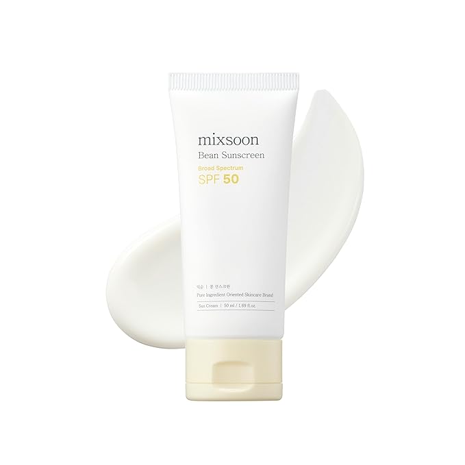 mixsoon mixsoon Bean Sunscreen-Lightweight Airy Texture SPF 50 Korean Sunscreen for Face, No White Cast, Non-Sticky Stocking Stuffers 50ml / 1.69 fl.oz. Korean Glass Skin Care Sunscreen