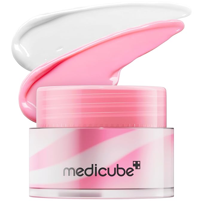 medicube medicube PDRN lip sleeping mask glow balm | Salmon PDRN, Collagen, Shea Butter for Softer Lips, Long-lasting Moisture, Overnight and daily lip care, Korean Skincare 0.35 oz. Korean face wash