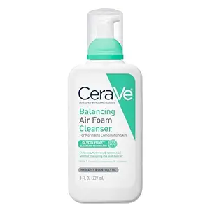 CeraVe CeraVe Balancing Air Foam Face Wash, Foaming Facial Cleanser For Combination Skin, 8HR Oil Control + 24HR Hydration, Fragrance-Free & Non-Comedogenic, With Glycolysine™ & 3 Essential Ceramides, 8oz Korean face wash