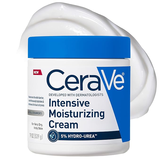 CeraVe CeraVe Intensive Moisturizing Cream, Body Moisturizer With Shea Butter, 72H Hydration + Skin Barrier Repair, Fragrance-Free Body Lotion For Extremely Dry Skin, 19oz Moisturiser