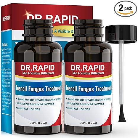DR.RAPID Toenail Fungus Treatment Extra Strength - Effective Antifungal Nail Repair Solution with Tea Tree Oil for Toenail & Nail Fungus, Fast Acting Treatment for Damaged Nails & Ingrown Toenail - 60ml/2fl oz skincare