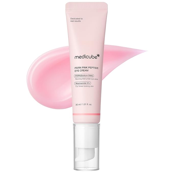 medicube medicube Eye Serum with Salmon DNA PDRN & Pink Peptides | 99% Purity Retinol for Fine Lines | PDRN & Niacinamide for Uneven Skin Tone | Korean Skincare, 1.01 fl.oz Korean face wash