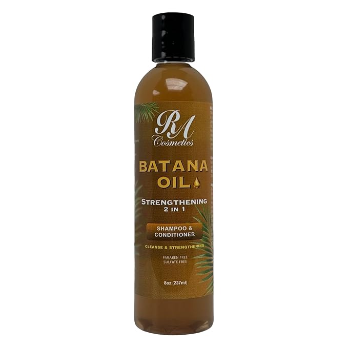 RA COSMETICS RA COSMETICS Batana Oil 2-in-1 Strengthening Shampoo & Conditioner – Promotes Hair Growth, Reduces Hair Thinning, Hydrates & Repairs Dry, Damaged Hair – Sulfate & Paraben-Free Natural Hair Care - 8oz skincare
