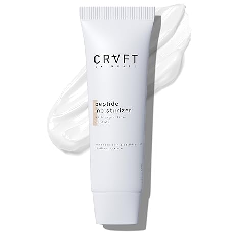 Hair Craft Co. Hair Craft Co. Peptide Moisturizer 1.7oz - Daily Hydrating Face Cream for Dry Skin - Anti-Aging/Firming, Helps Reduce Wrinkle Appearance/Fine Lines – Lightweight, Non-Greasy Formula - 30 Day Supply Moisturiser