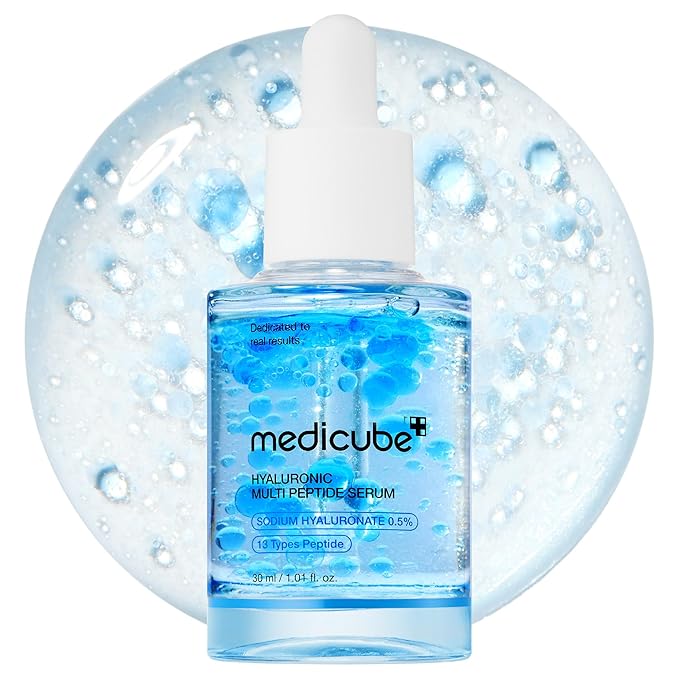 medicube medicube Hyaluronic Multi Peptide PDRN Serum for Glowing and Soothing | Lightweight Water Plumping Radiant Facial Serum for All Skin Type, Hydrating Moisturizer, Korean Skincare | 30ml 1.01fl.oz. Korean face wash