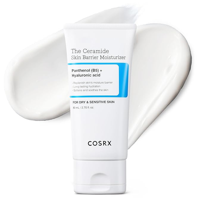 COSRX COSRX Ceramide Skin Barrier Moisturizer for Face with 7 Ceramides, Hyaluronic Acid & Panthenol for All Skin Types, 2.7 fl.oz, Korean Skin Care Korean Moisturiser