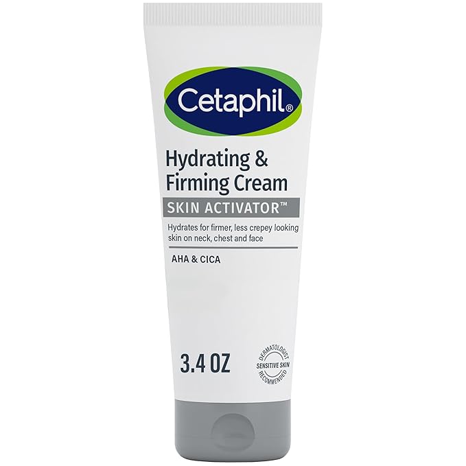 Cetaphil Cetaphil Skin Activator Hydrating & Firming Cream For Face, Neck & Chest 3.4 oz, Mandelic Acid (AHA) and Centella Asiatica (CICA) Cream, Hydrates and Firms Aging Skin, Anti-Aging Skincare Exfoliator