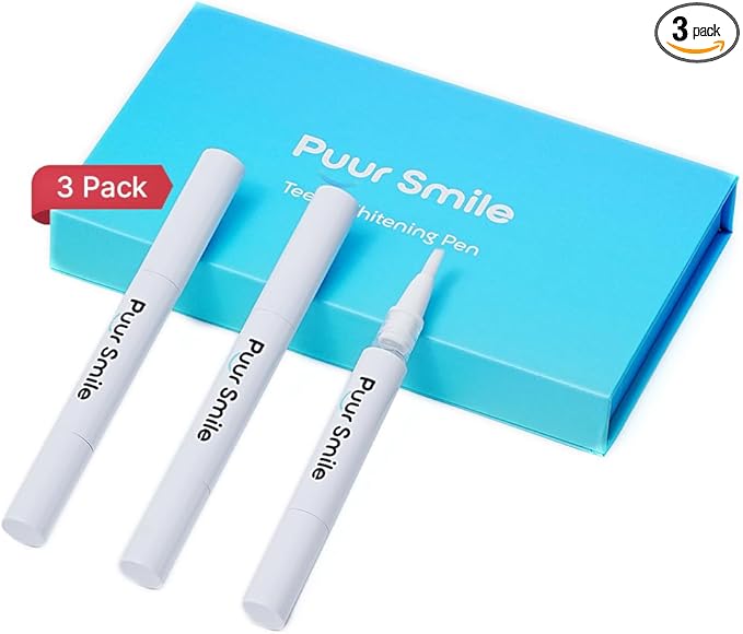 Puur Smile Teeth Whitening Gel Pen - Best Teeth Whitening Kit with Gel Pen Teeth Whitener 30+ Uses, Effective, Painless, No Sensitivity, Beautiful White Smile skincare