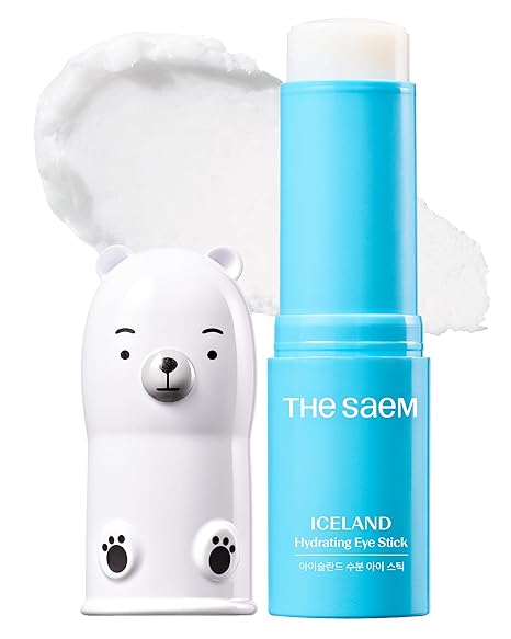 THESAEM THESAEM Iceland Hydrating Eye Stick - Cooling Balm - Dark Circles & Puffiness – Under Eye Treatment - Reduce Wrinkles and Moisturizing - Minimize Dark & Puffy Eyes - Aqua Scent, 0.38 oz Moisturiser
