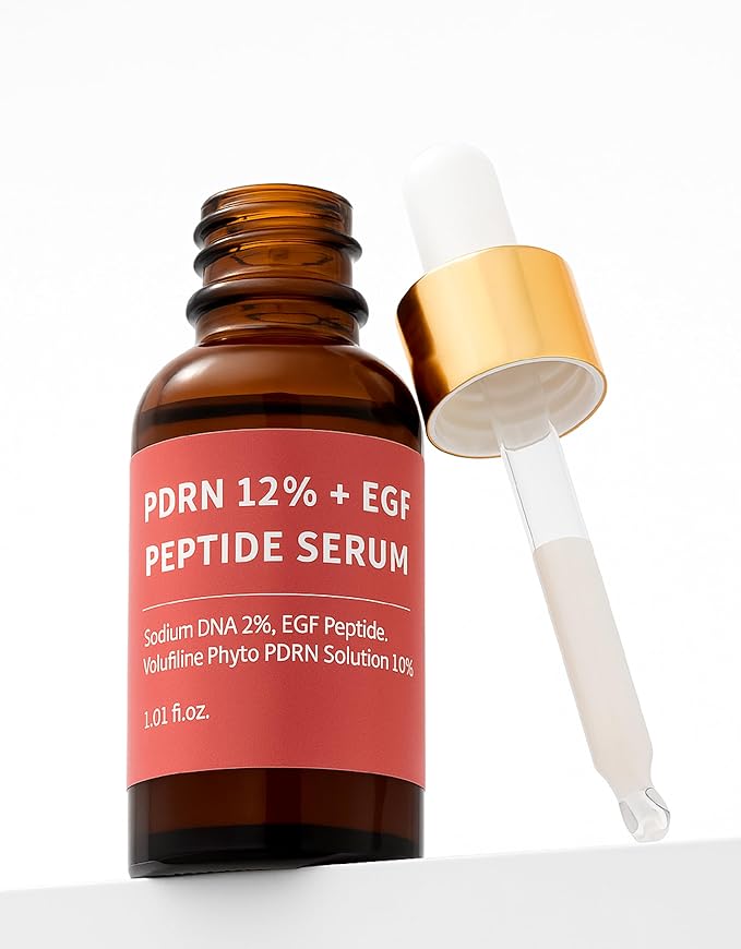 CELDYQUE Salmon DNA PDRN 120,000 ppm EGF Peptide Microneedling Serum w/Volufiline, Phyto PDRN 12%, Growth Factor - Anti-Aging Face Serum with Niacinamide, Hyaluronic Acid 1 Fl Oz Korean Skincare Serum
