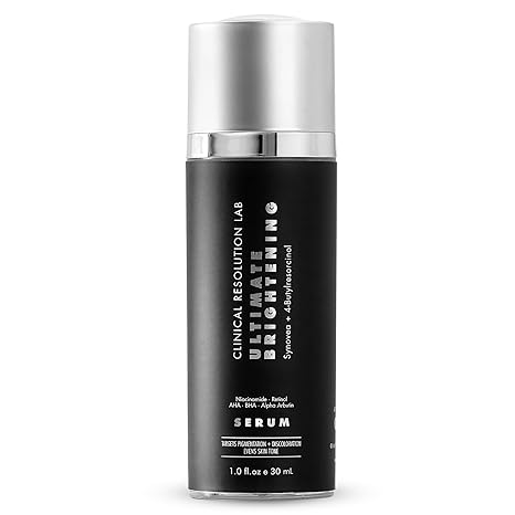 Clinical Resolution Clinical Resolution Ultimate Brightening Serum For Face, Help Daily Anti-Wrinkle Dark Spot Corrector to Brighten & Even Tone, Mineral-Oil & Dye-Free, Moisture, Antioxidants and Nutrient for Skin 30ml Serum
